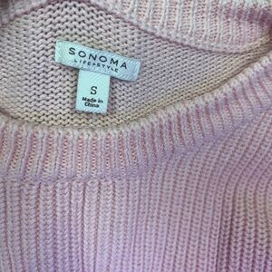 Sonoma Women's Soft Pink Cowl Neck Sweater